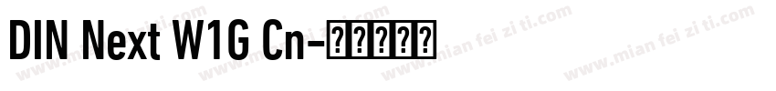 DIN Next W1G Cn字体转换
